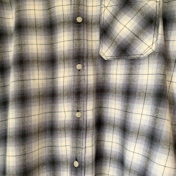 TNA Oversized Fit Flannel Plaid Shirt - Picture 3 of 7